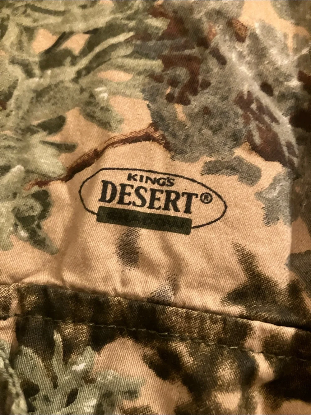 Men's Lightweight Camouflage Button Up Shirt Jacket - King’s Camo Desert Shadow